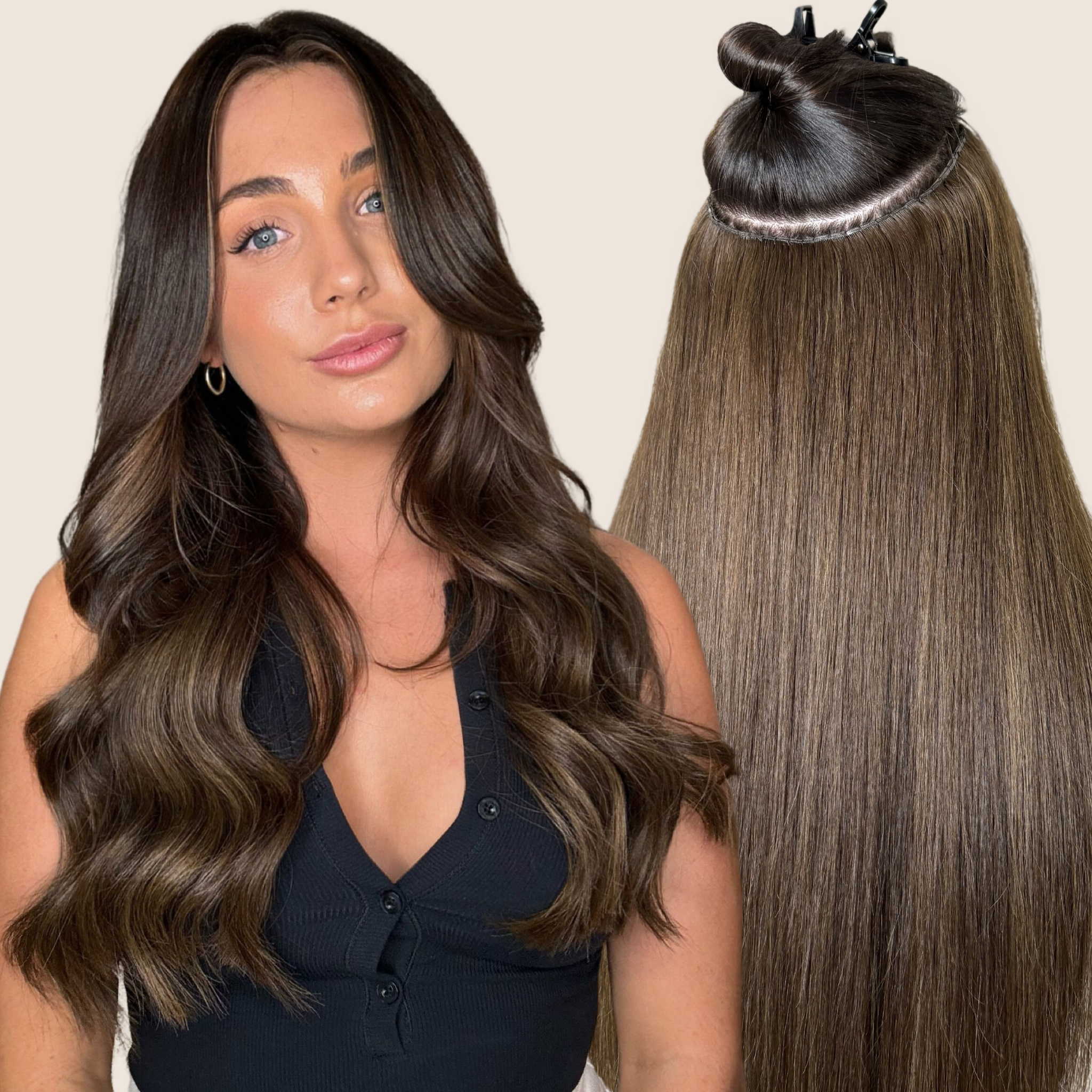 invisible weft hair extensions