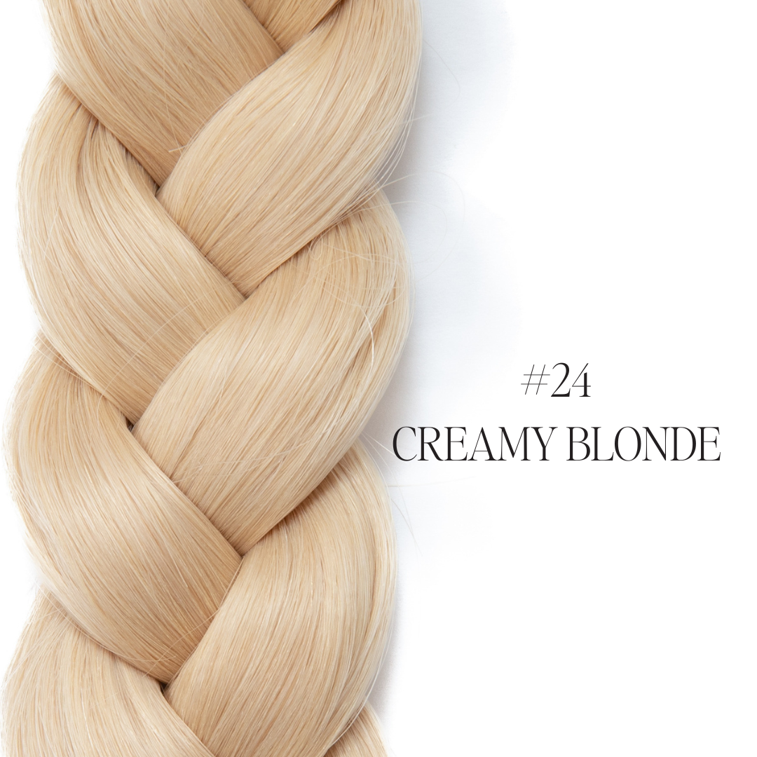 creamy blonde weft hair extensions afterpay