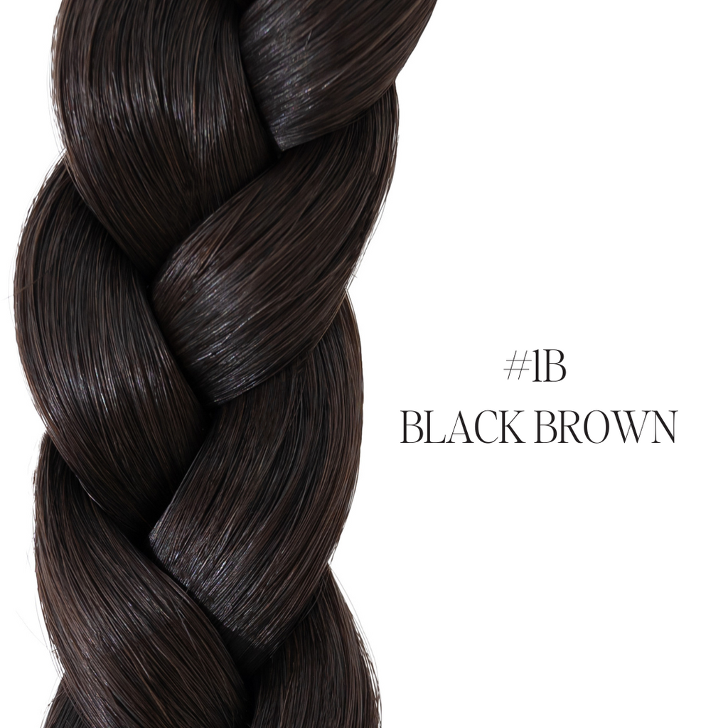 black brown weft hair extensions 